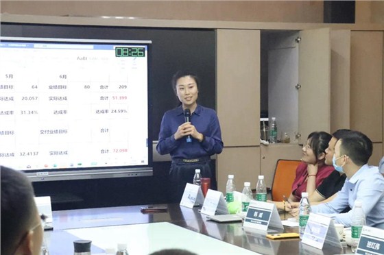 ▲山东分公司王阳总经理分享运营管理经验