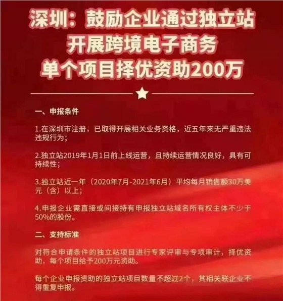 鼓励独立站运营