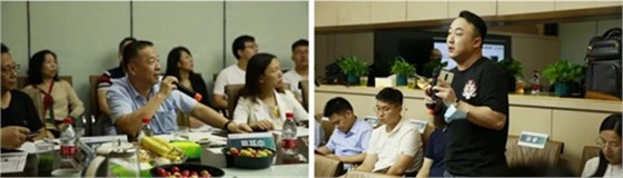 ▲企业家代表发言