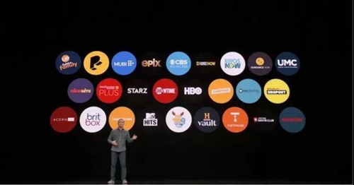 新闻服务Apple News，云游戏服务Apple Arcade，金融服务Apple Card和电视流媒体服务Apple TV+